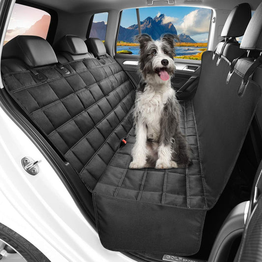 Hopidogie 4-in-1 Waterproof Dog Car Seat Cover – Scratchproof, Nonslip, Durable